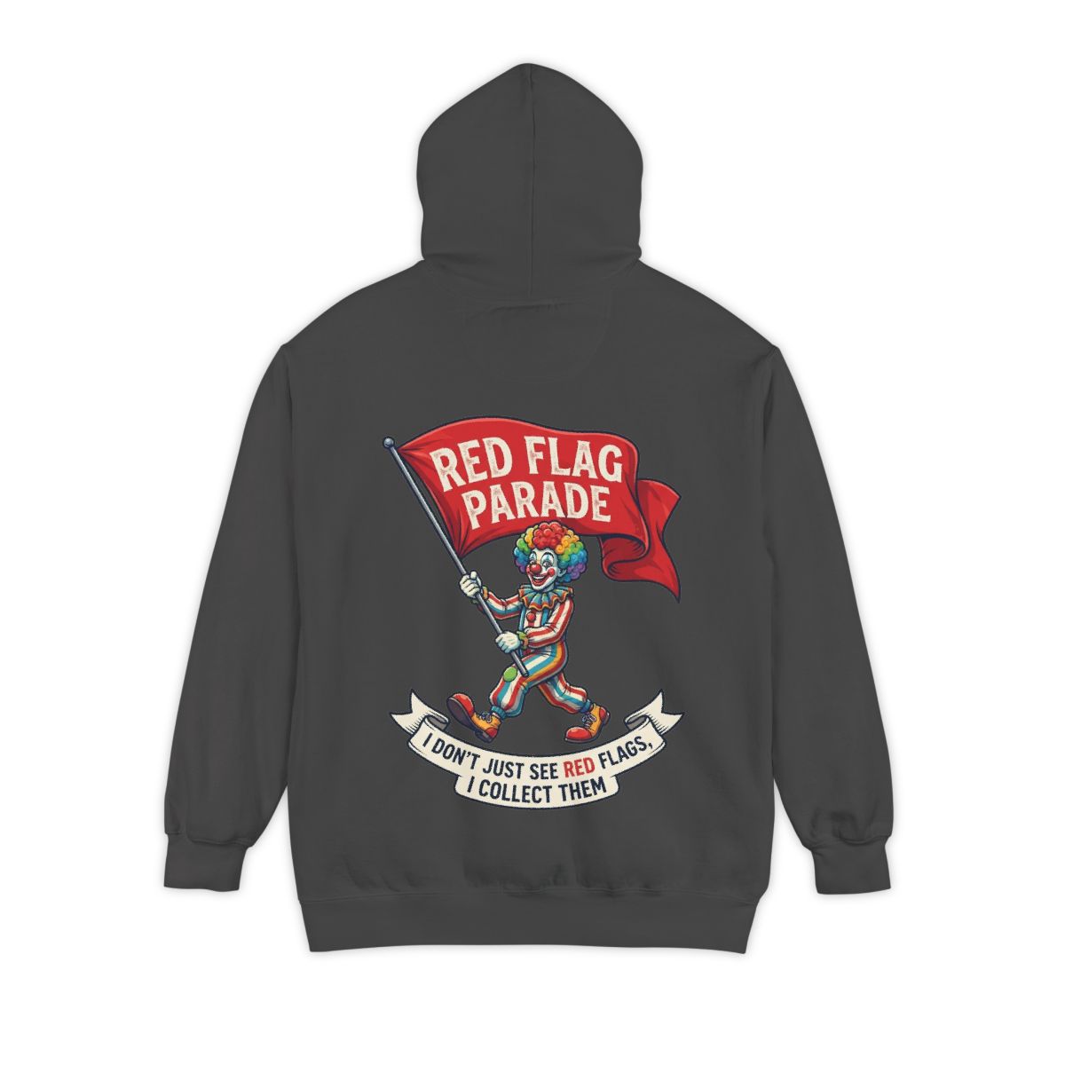 Color: Pepper | Red Flag Parade Garment-Dyed Hoodie