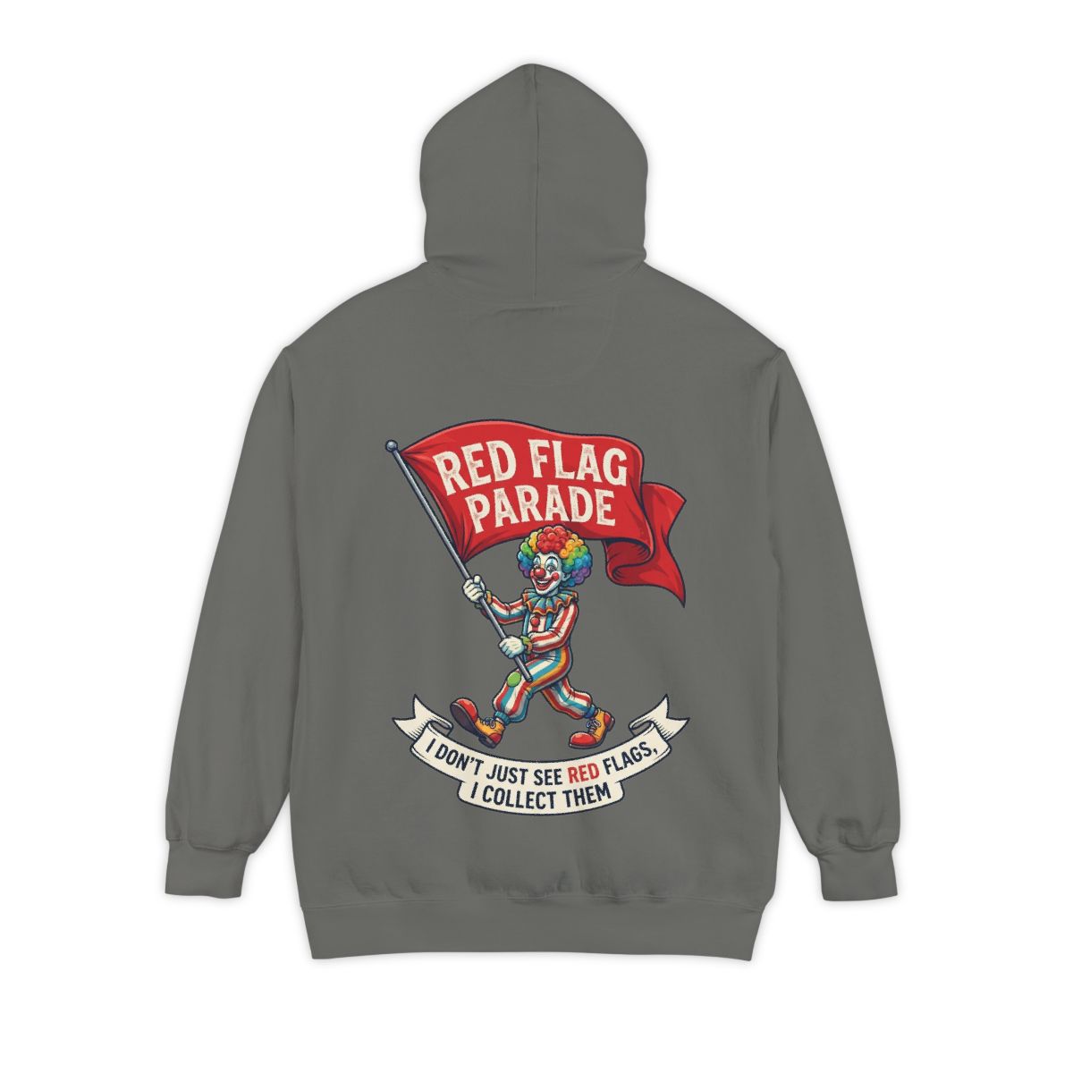Color: Grey | Red Flag Parade Garment-Dyed Hoodie