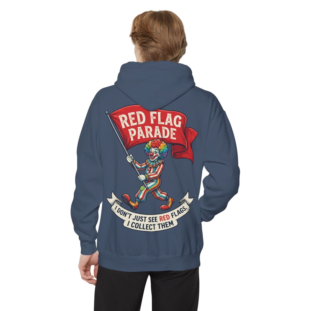Color: Denim | Red Flag Parade Garment-Dyed Hoodie
