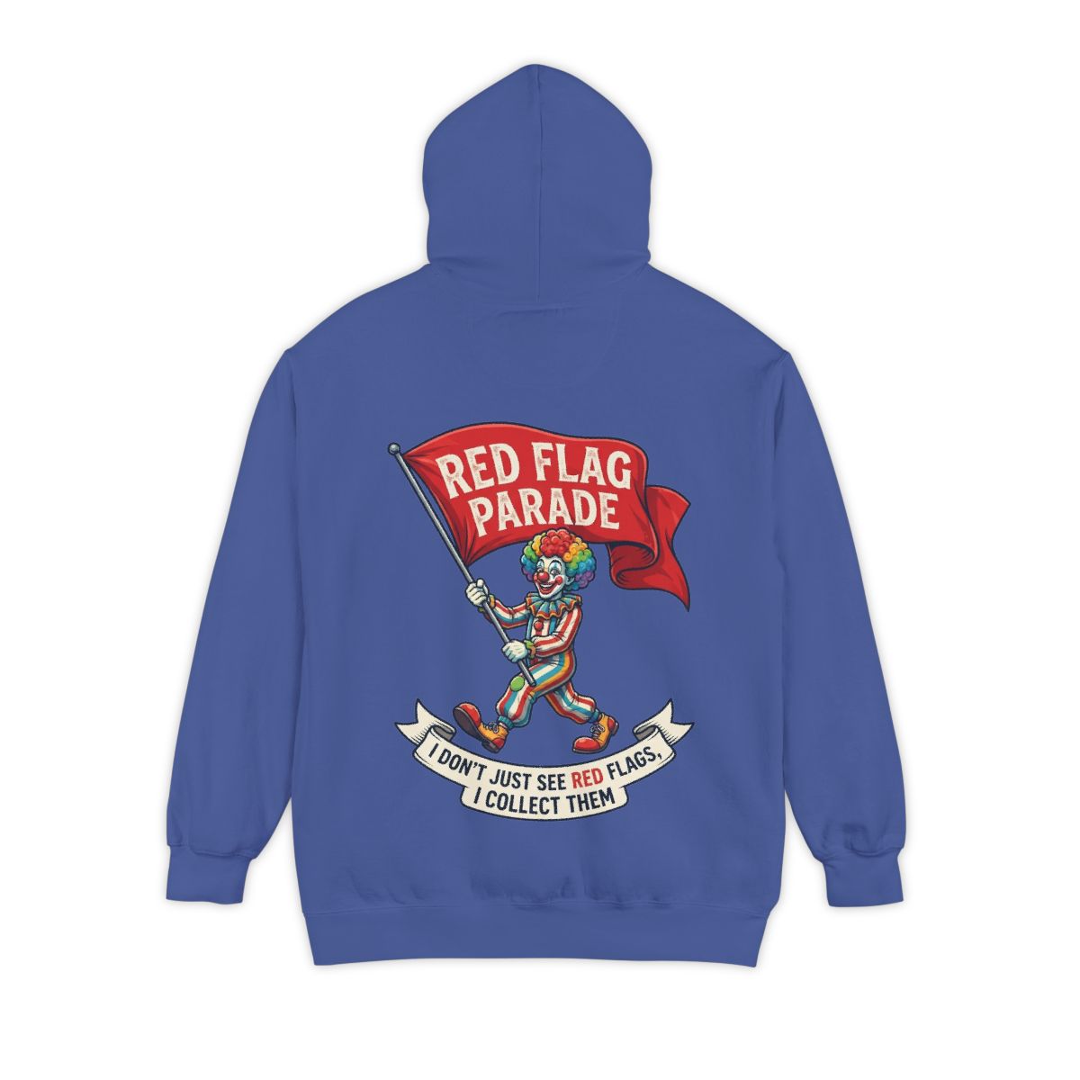 Color: Flo Blue | Red Flag Parade Garment-Dyed Hoodie