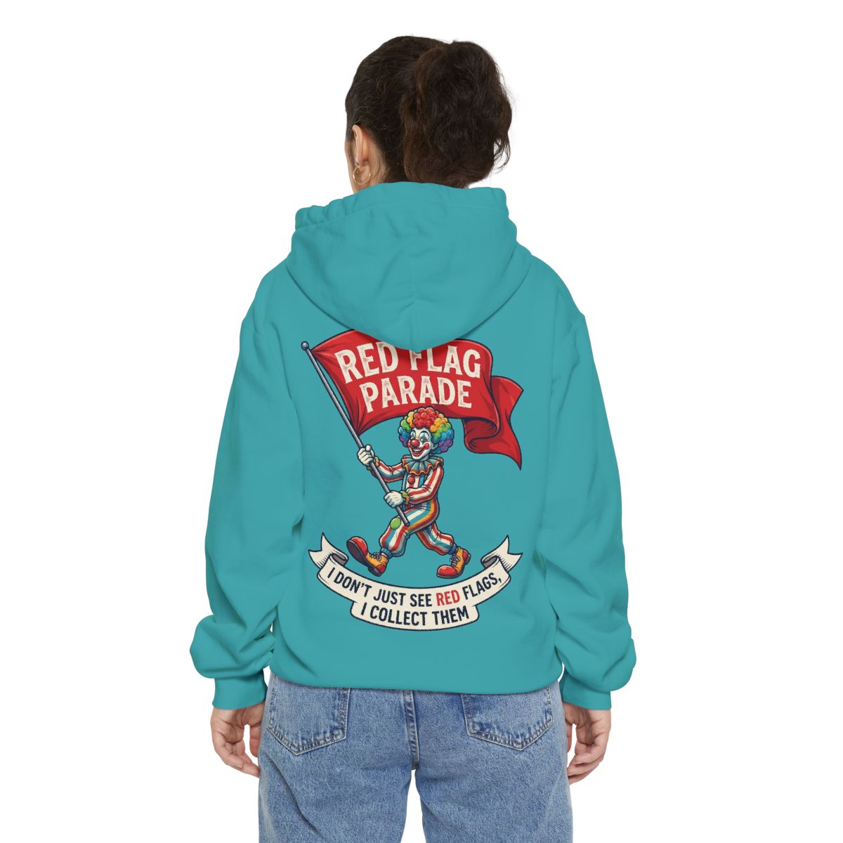 Color: Seafoam | Red Flag Parade Garment-Dyed Hoodie