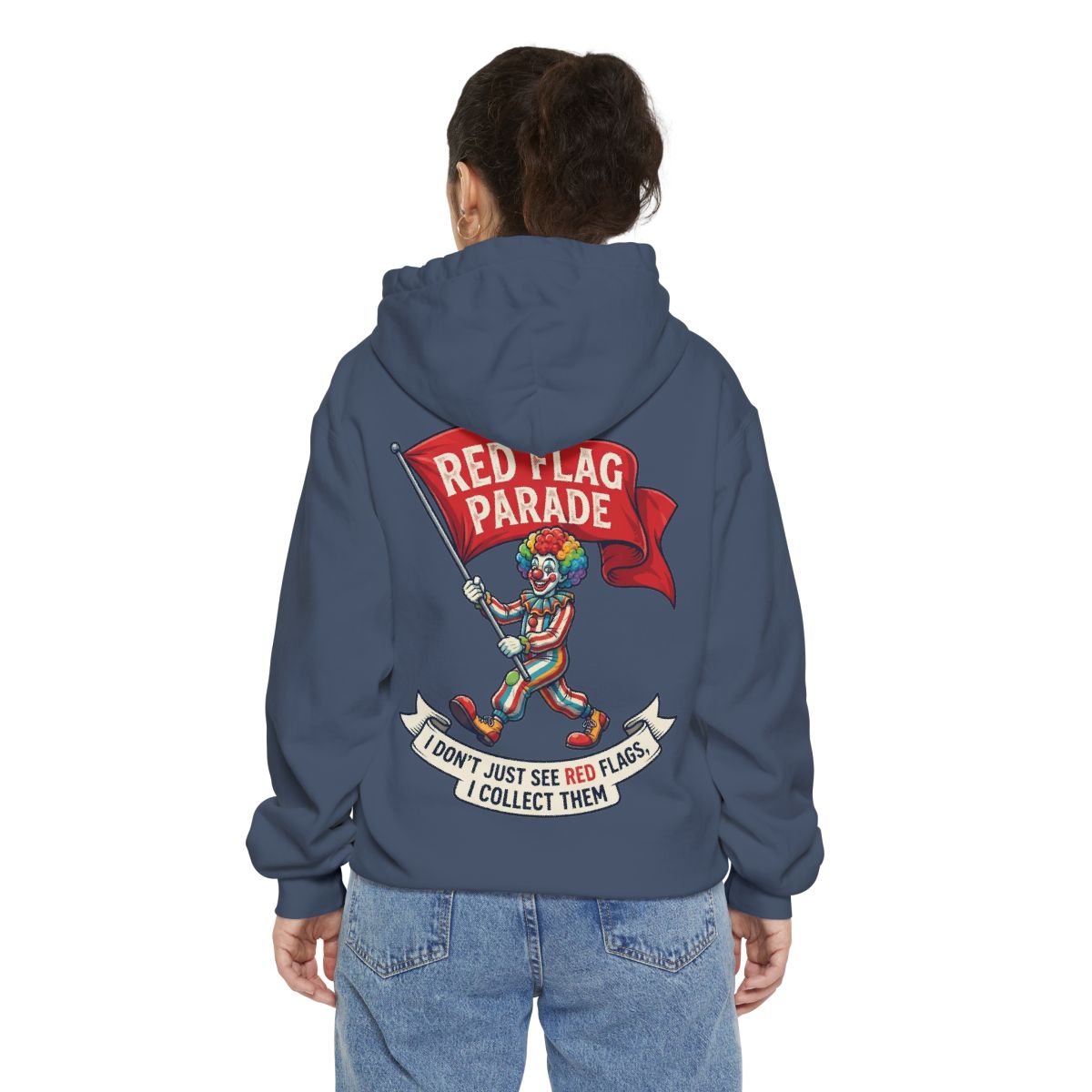 Color: Denim | Red Flag Parade Garment-Dyed Hoodie