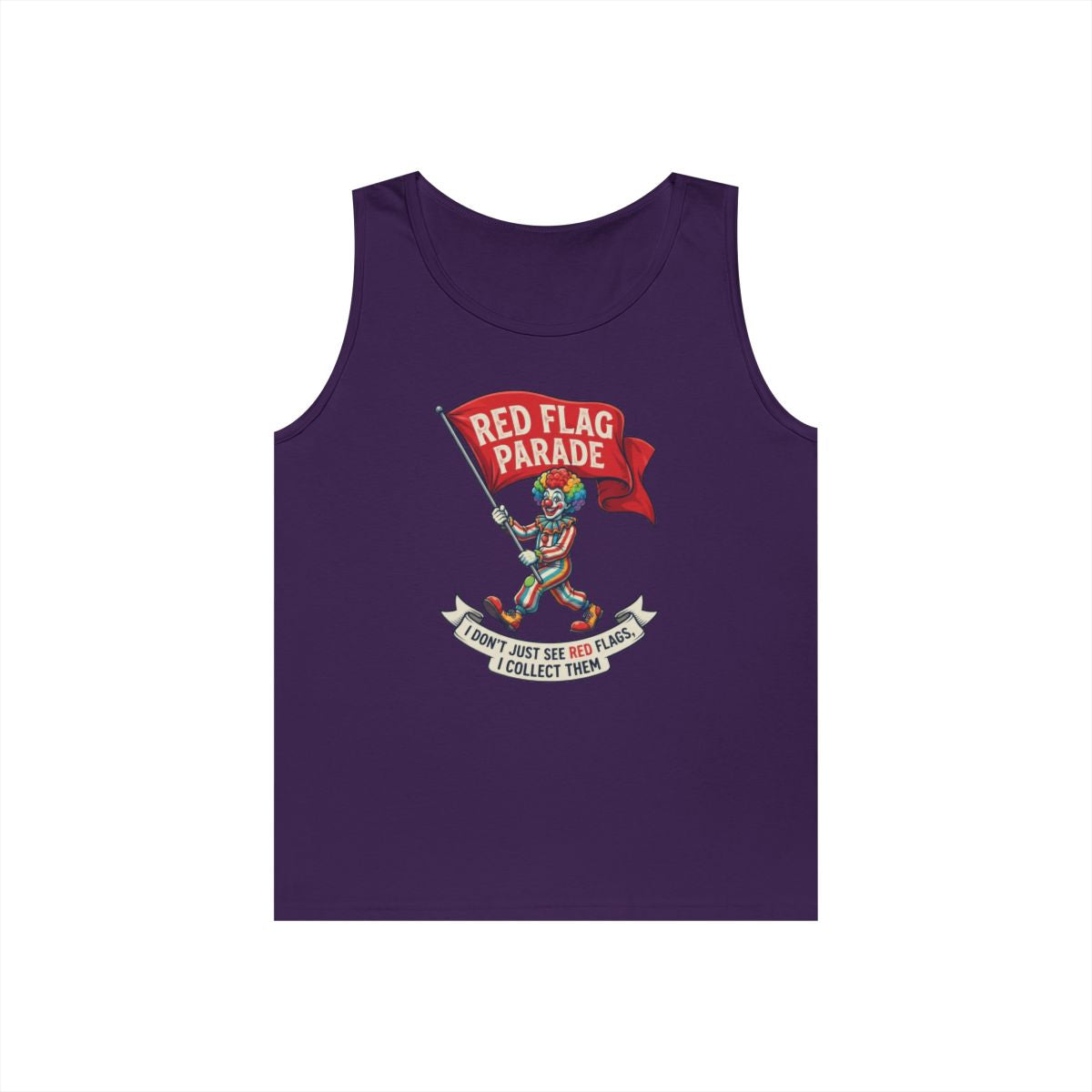 Color: Purple | Red Flag Parade Tank Top