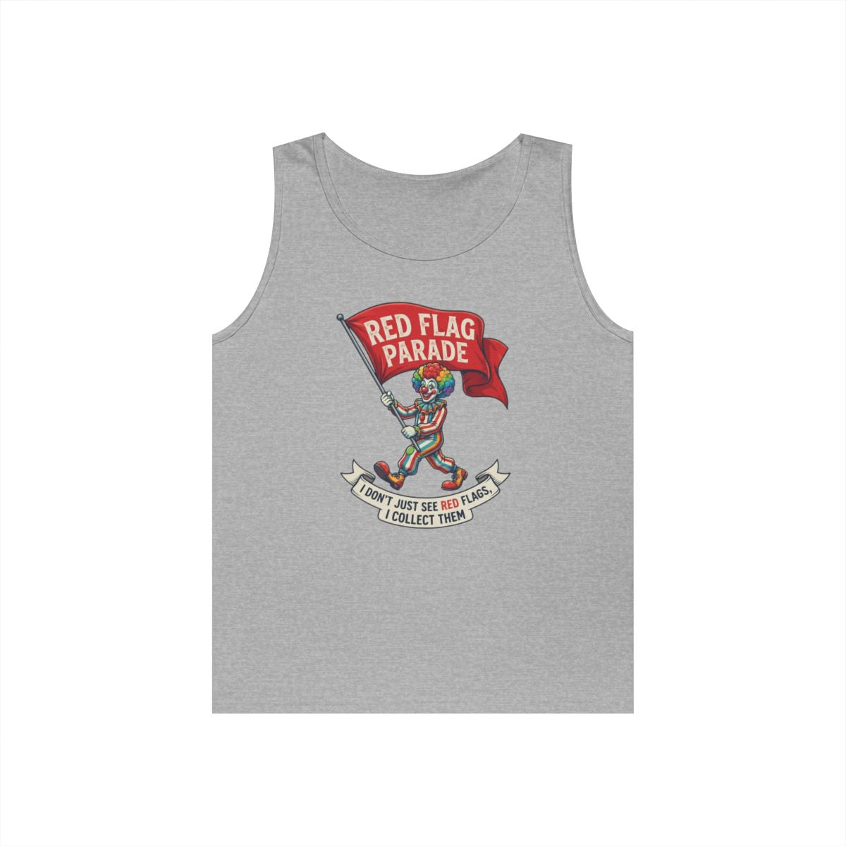 Color: Sport Grey | Red Flag Parade Tank Top