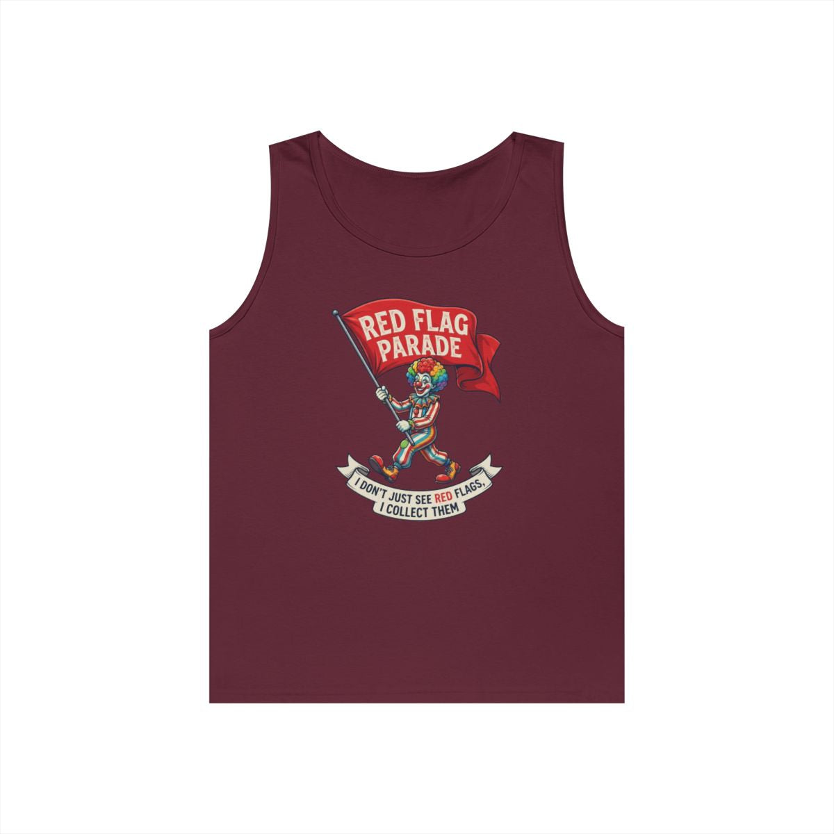 Color: Maroon | Red Flag Parade Tank Top