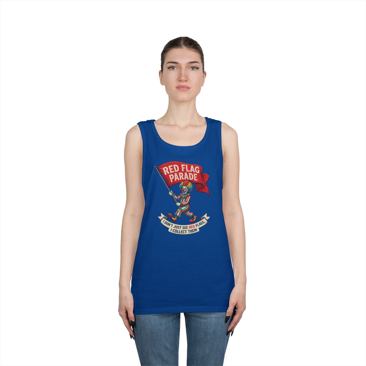 Color: Royal | Red Flag Parade Tank Top