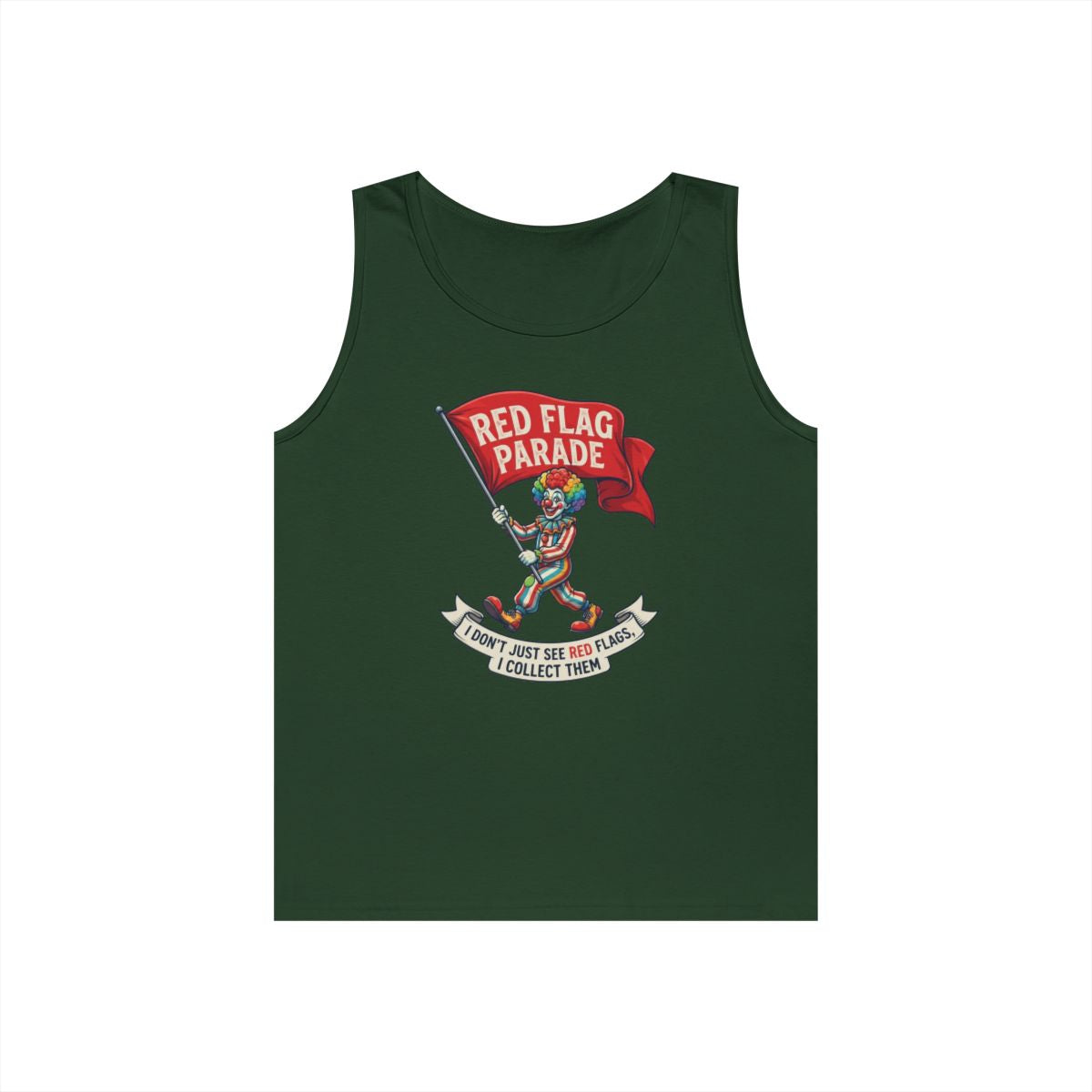 Color: Forest Green | Red Flag Parade Tank Top