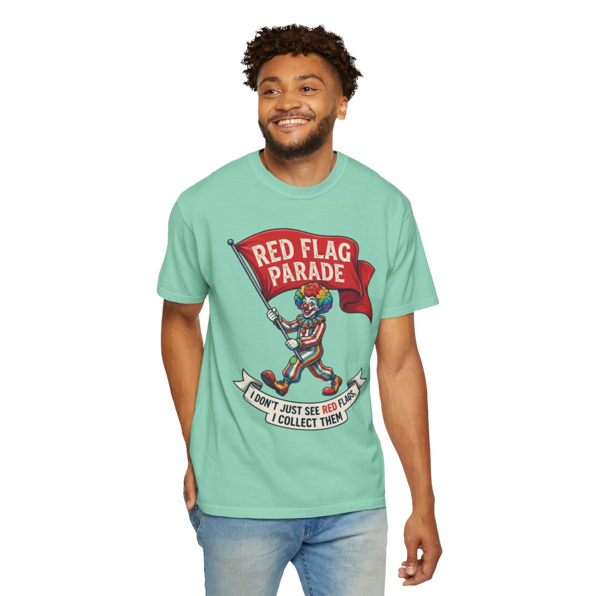 Color: Island Reef | Red Flag Parade Unisex Garment-Dyed Tee