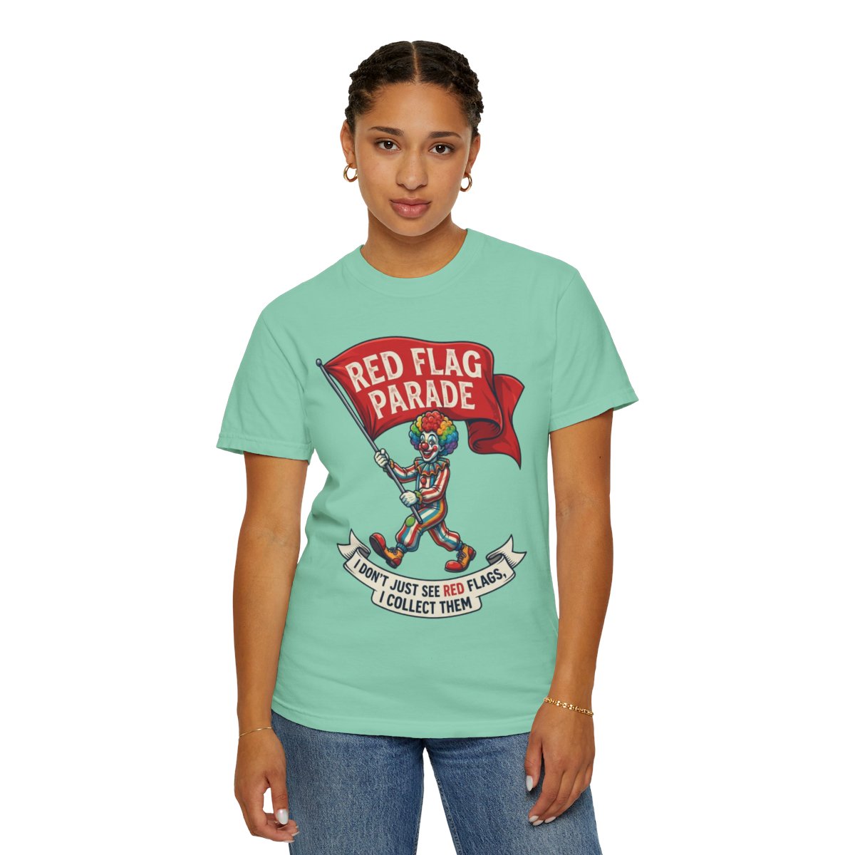 Color: Island Reef | Red Flag Parade Unisex Garment-Dyed Tee