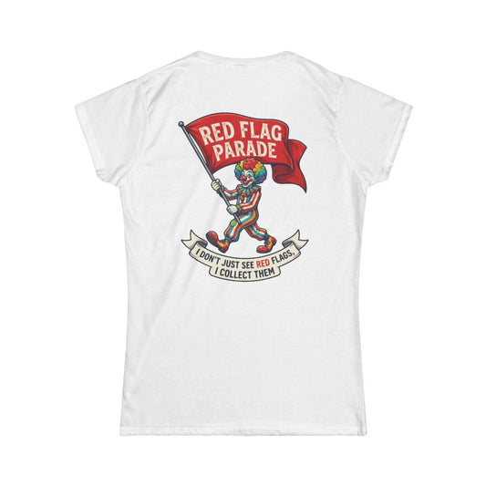 Color: White | Red Flag Parade Women's Tee
