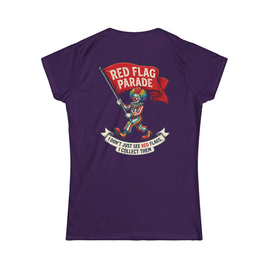 Color: Purple | Red Flag Parade Women's Tee