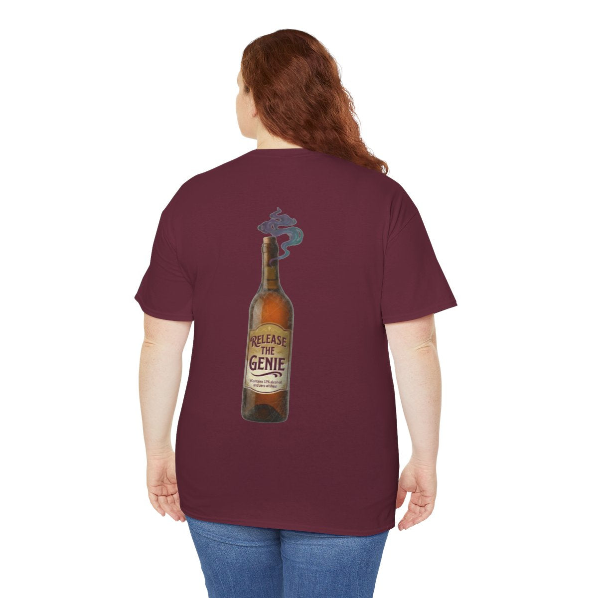 Color: Maroon | Release the Genie Premium Graphic Tee