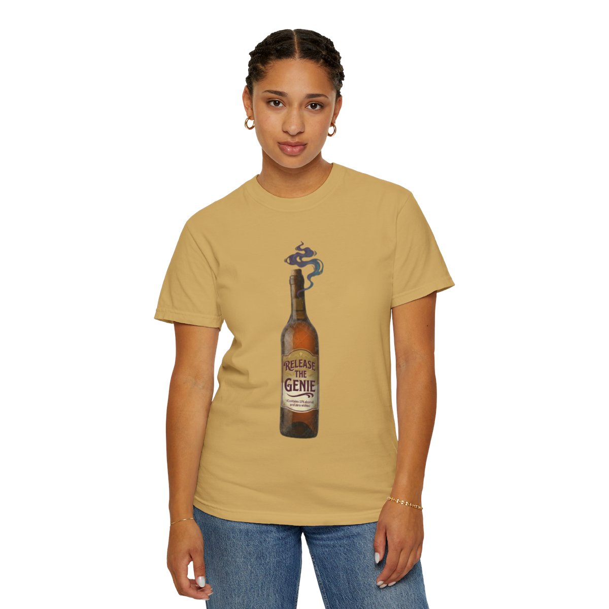 Color: Mustard | Release the Genie Unisex Garment-Dyed Tee