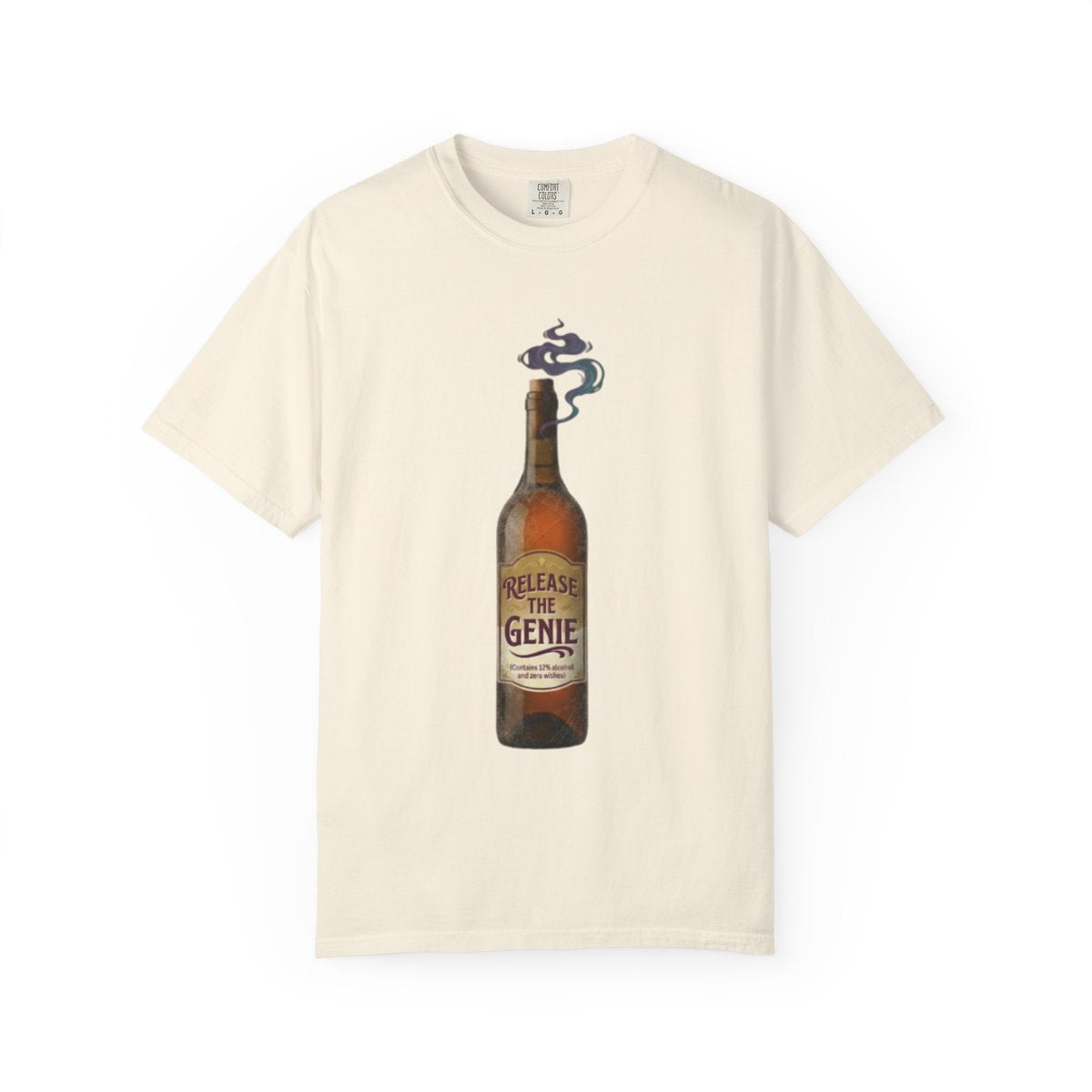 Color: Ivory | Release the Genie Unisex Garment-Dyed Tee
