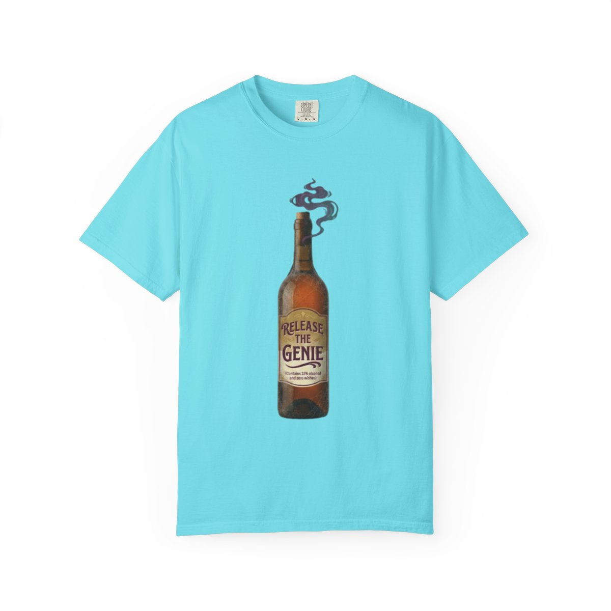 Color: Lagoon Blue | Release the Genie Unisex Garment-Dyed Tee