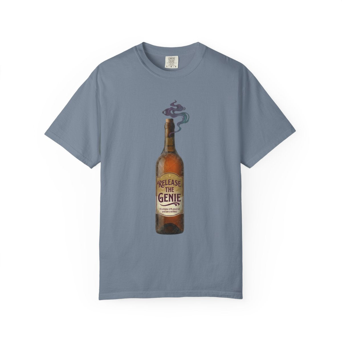 Color: Blue Jean | Release the Genie Unisex Garment-Dyed Tee