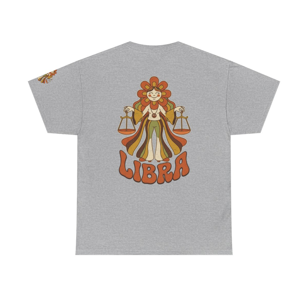 Color: Sport Grey | Retro Mascot Groovy Libra Premium Graphic Tee