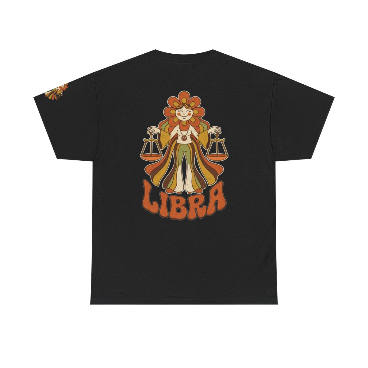 Color: Black | Retro Mascot Groovy Libra Premium Graphic Tee