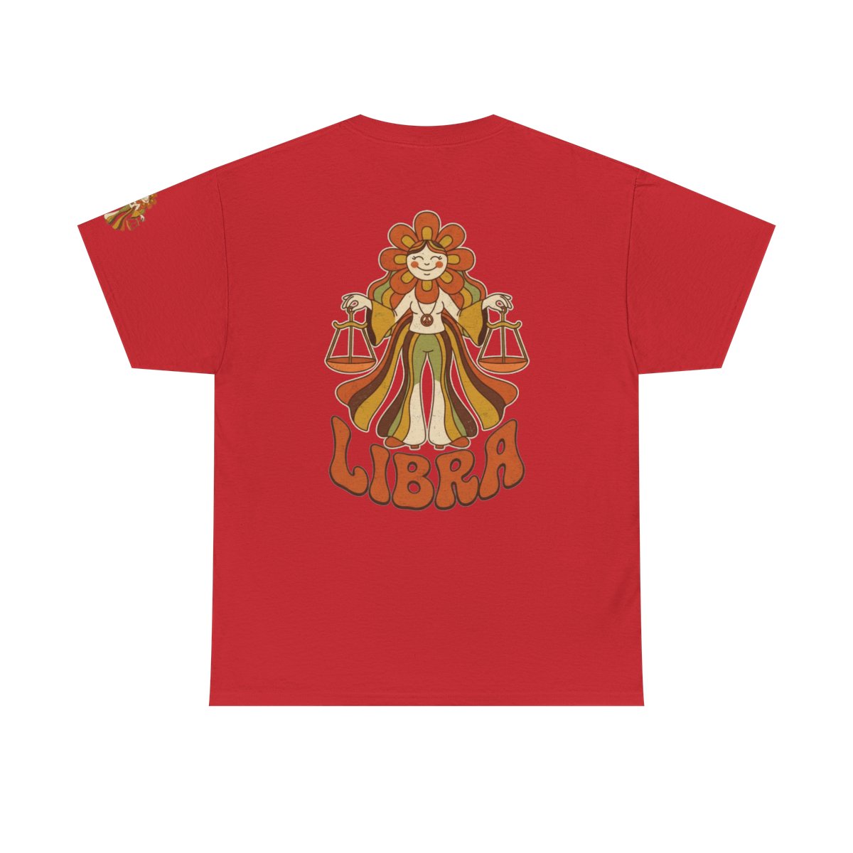 Color: Red | Retro Mascot Groovy Libra Premium Graphic Tee
