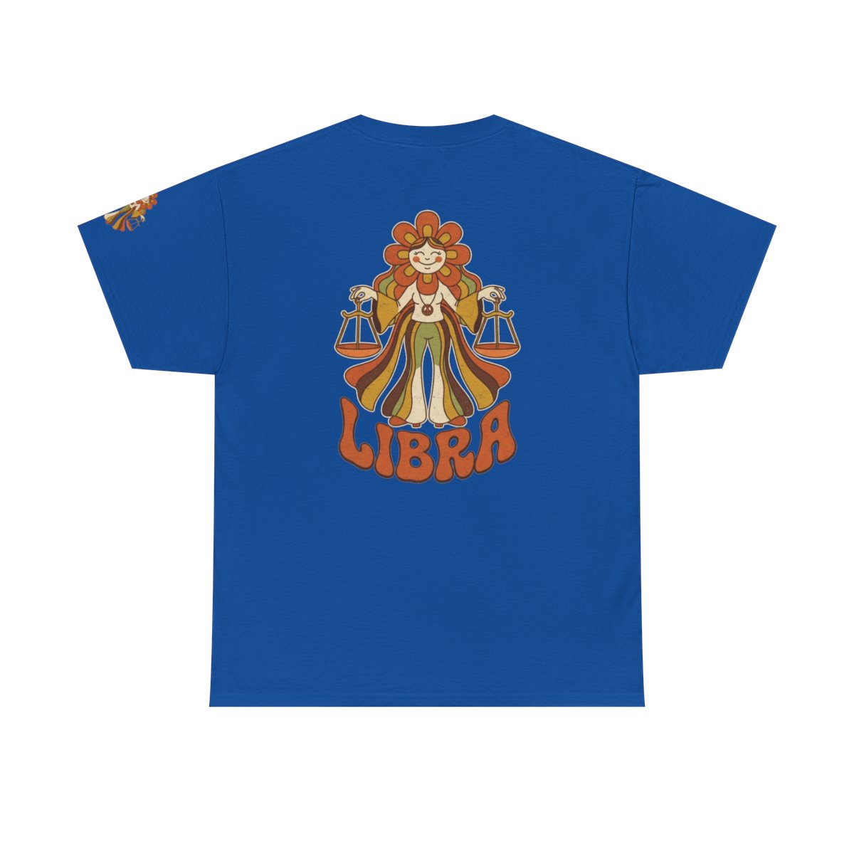 Color: Royal | Retro Mascot Groovy Libra Premium Graphic Tee