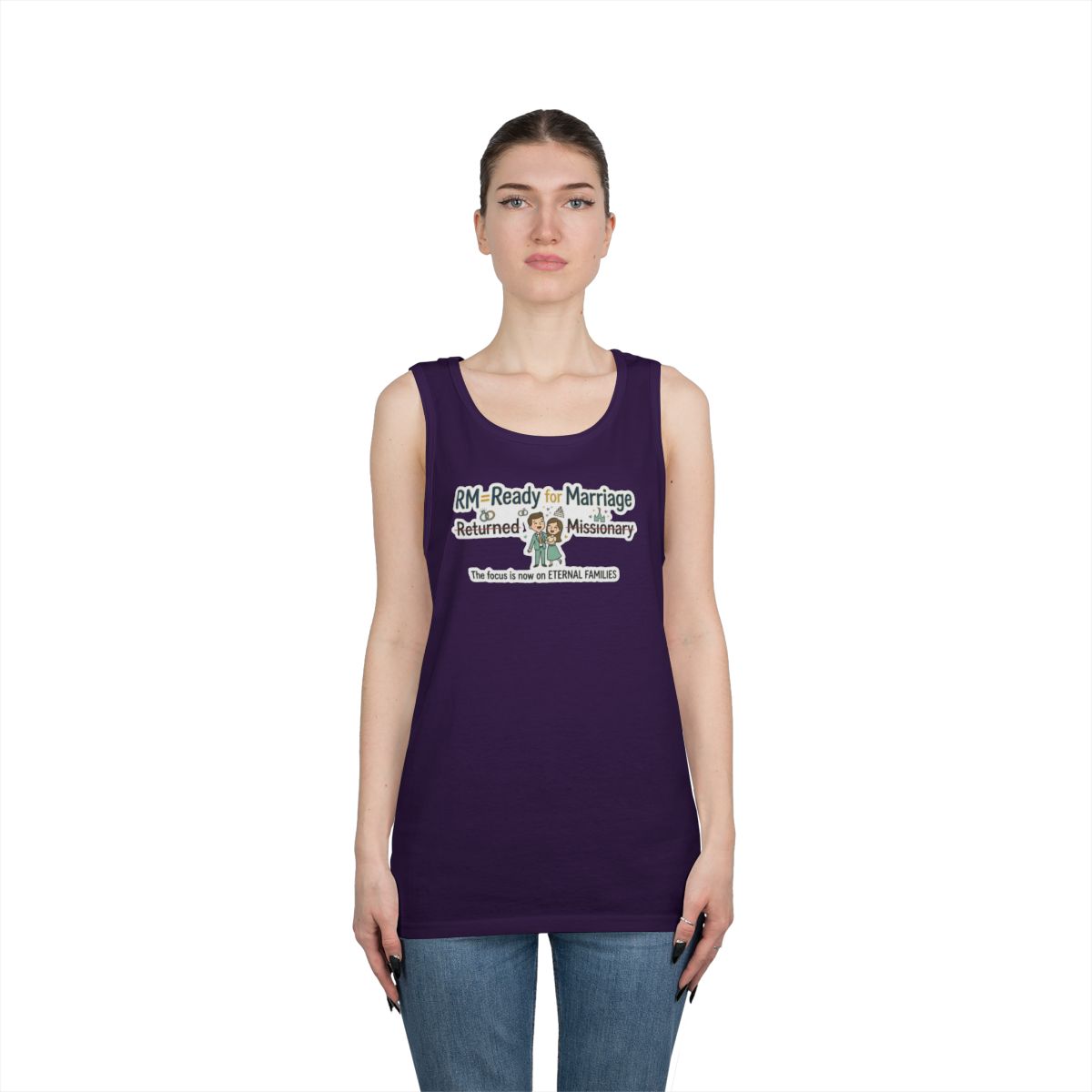Color: Purple | RM=Ready for Marriage Tank Top