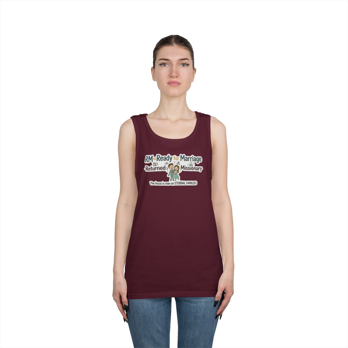Color: Maroon | RM=Ready for Marriage Tank Top