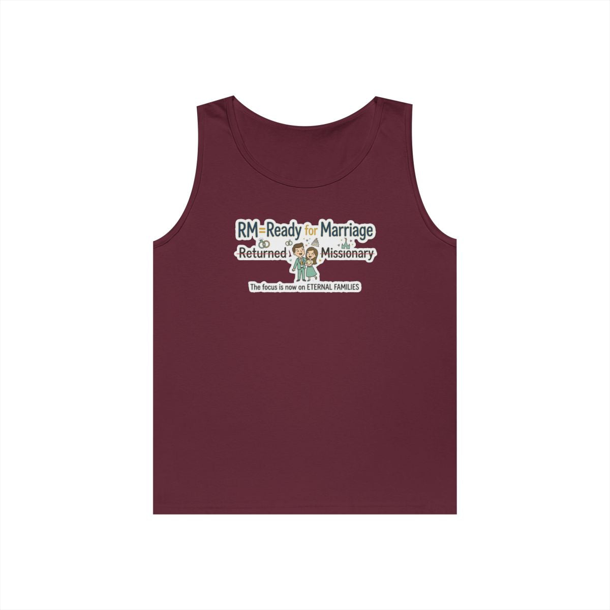 Color: Maroon | RM=Ready for Marriage Tank Top