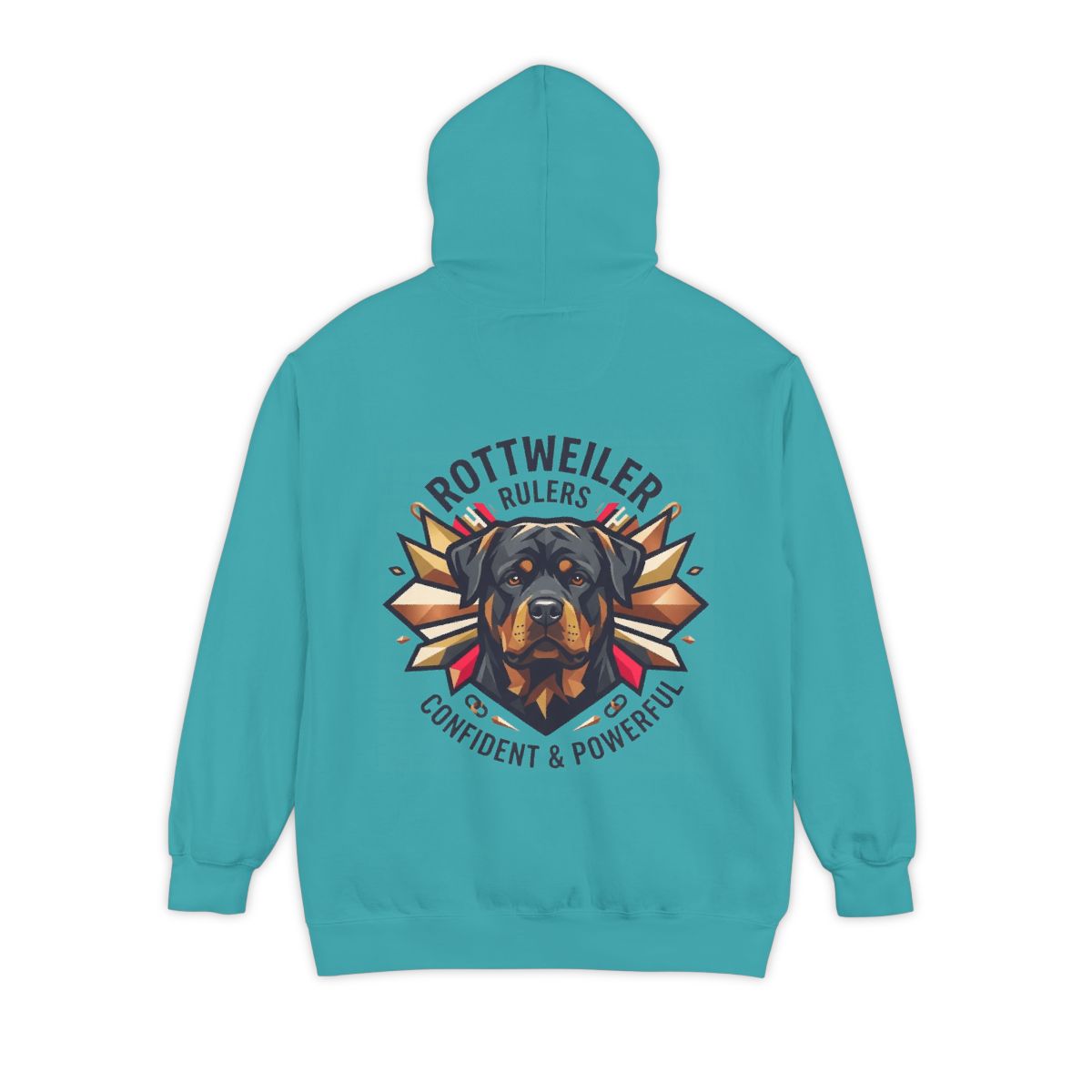 Color: Seafoam | Rottweiler Rulers Confident Powerful Garment-Dyed Hoodie
