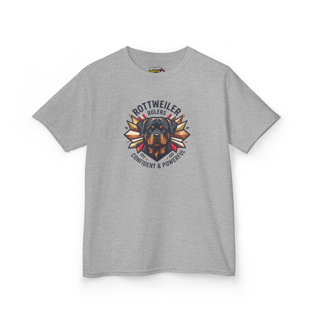 Color: Sport Grey | Rottweiler Rulers Confident Powerful Kids Tee