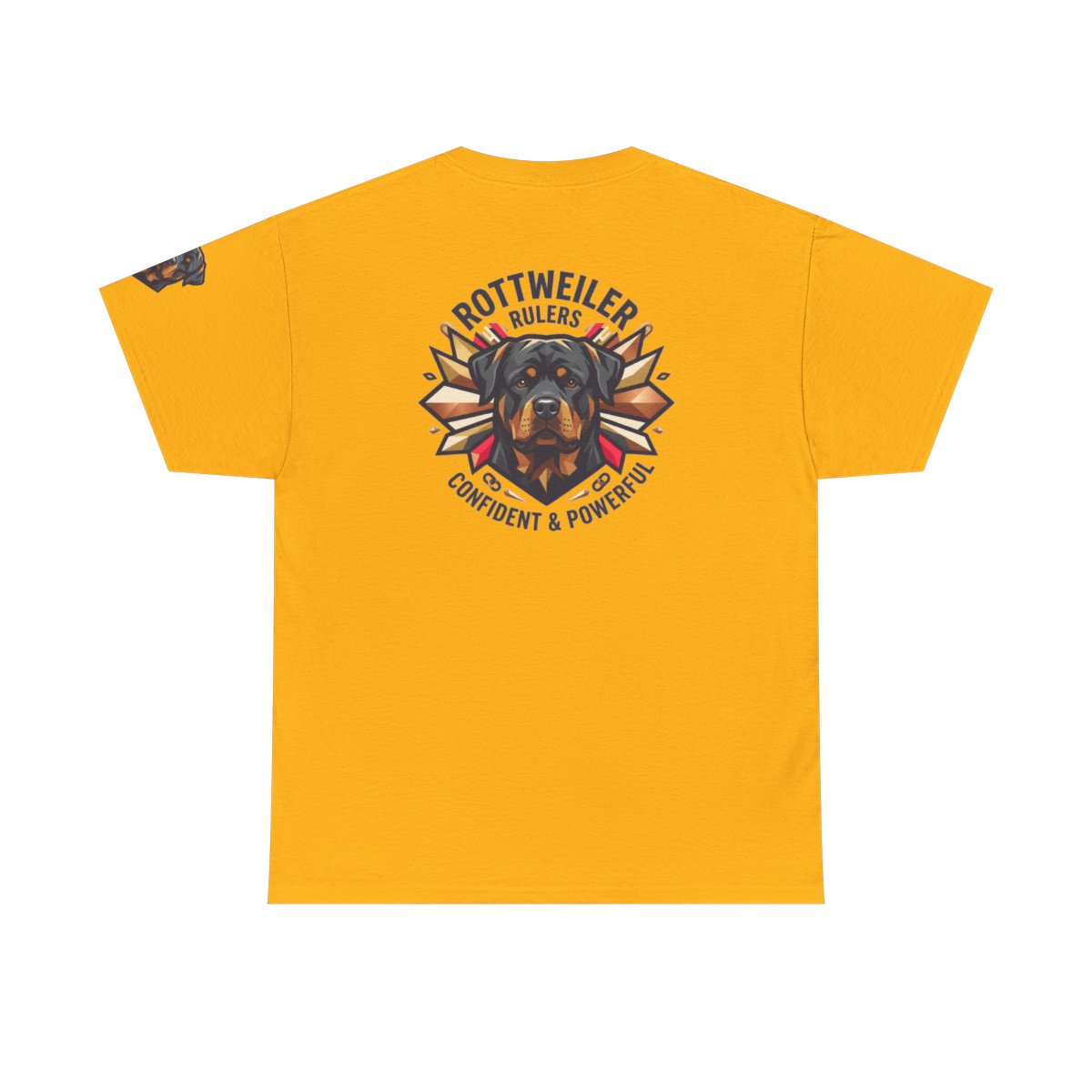 Color: Gold | Rottweiler Rulers Confident Powerful Premium Graphic Tee