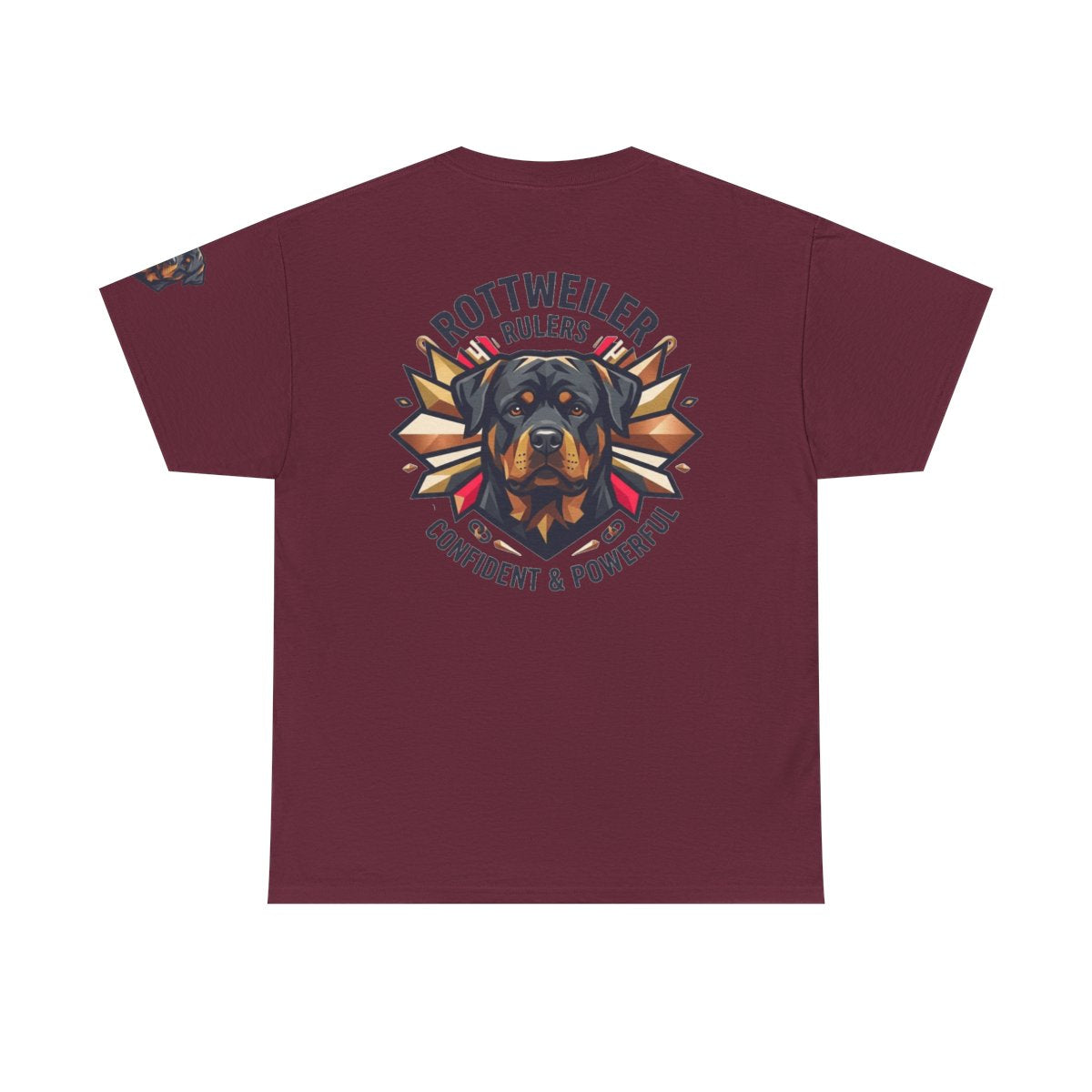 Color: Maroon | Rottweiler Rulers Confident Powerful Premium Graphic Tee