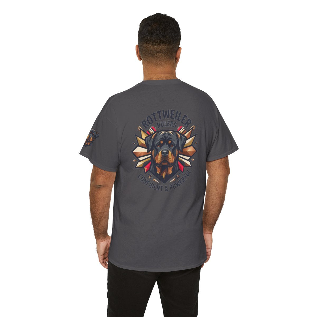 Color: Charcoal | Rottweiler Rulers Confident Powerful Premium Graphic Tee