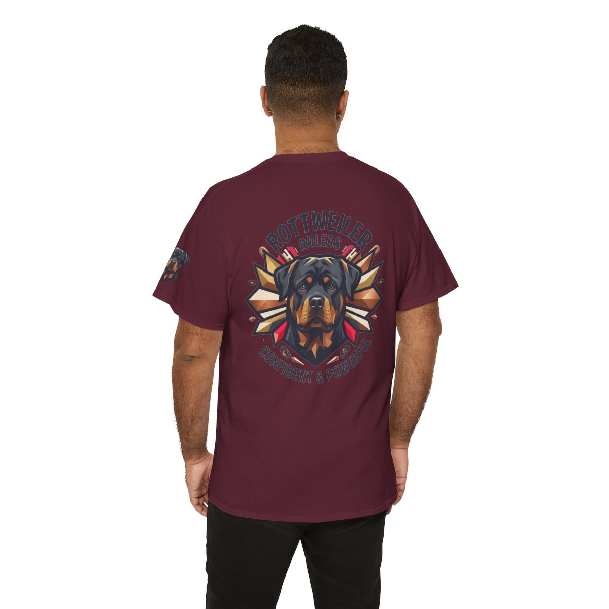 Color: Maroon | Rottweiler Rulers Confident Powerful Premium Graphic Tee