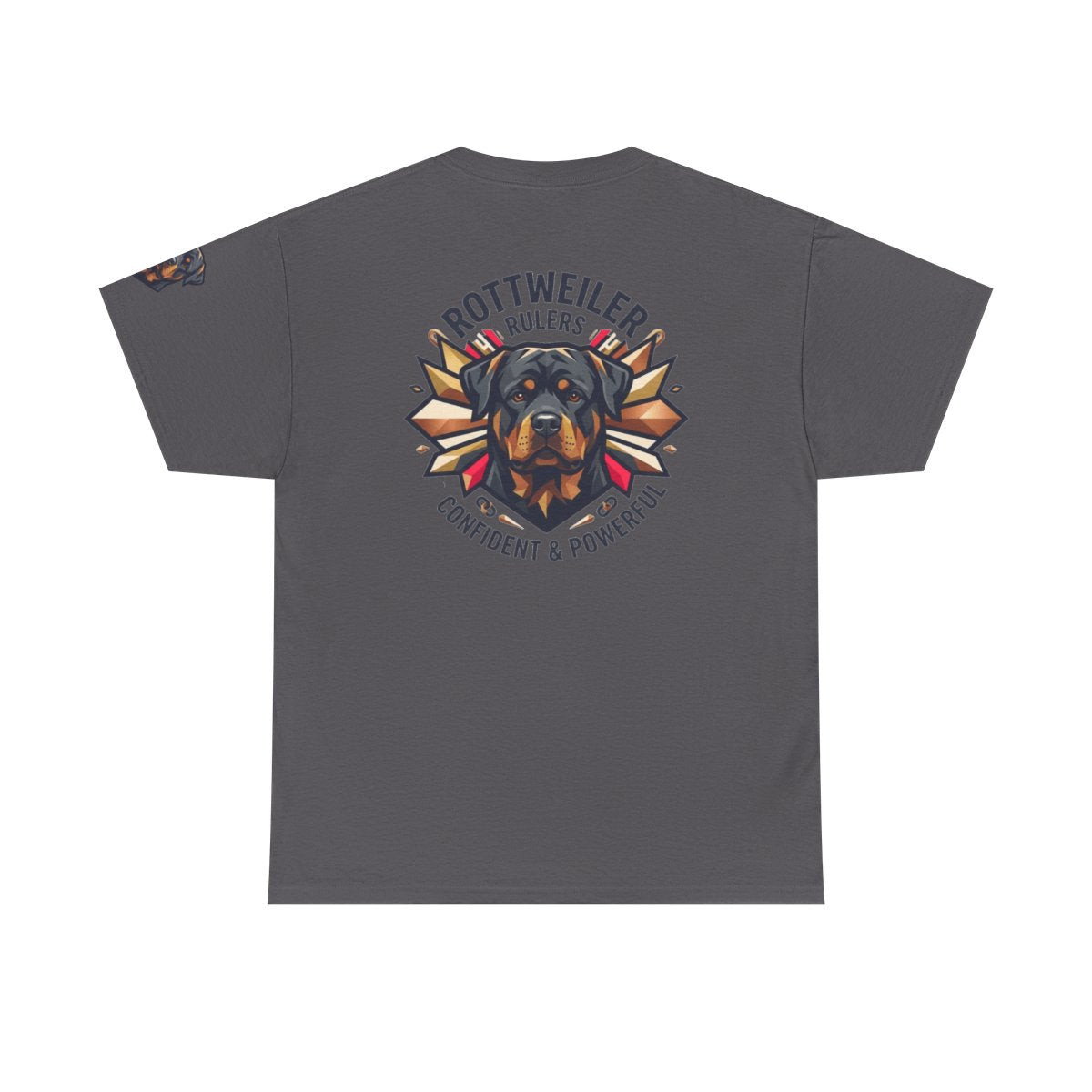 Color: Charcoal | Rottweiler Rulers Confident Powerful Premium Graphic Tee