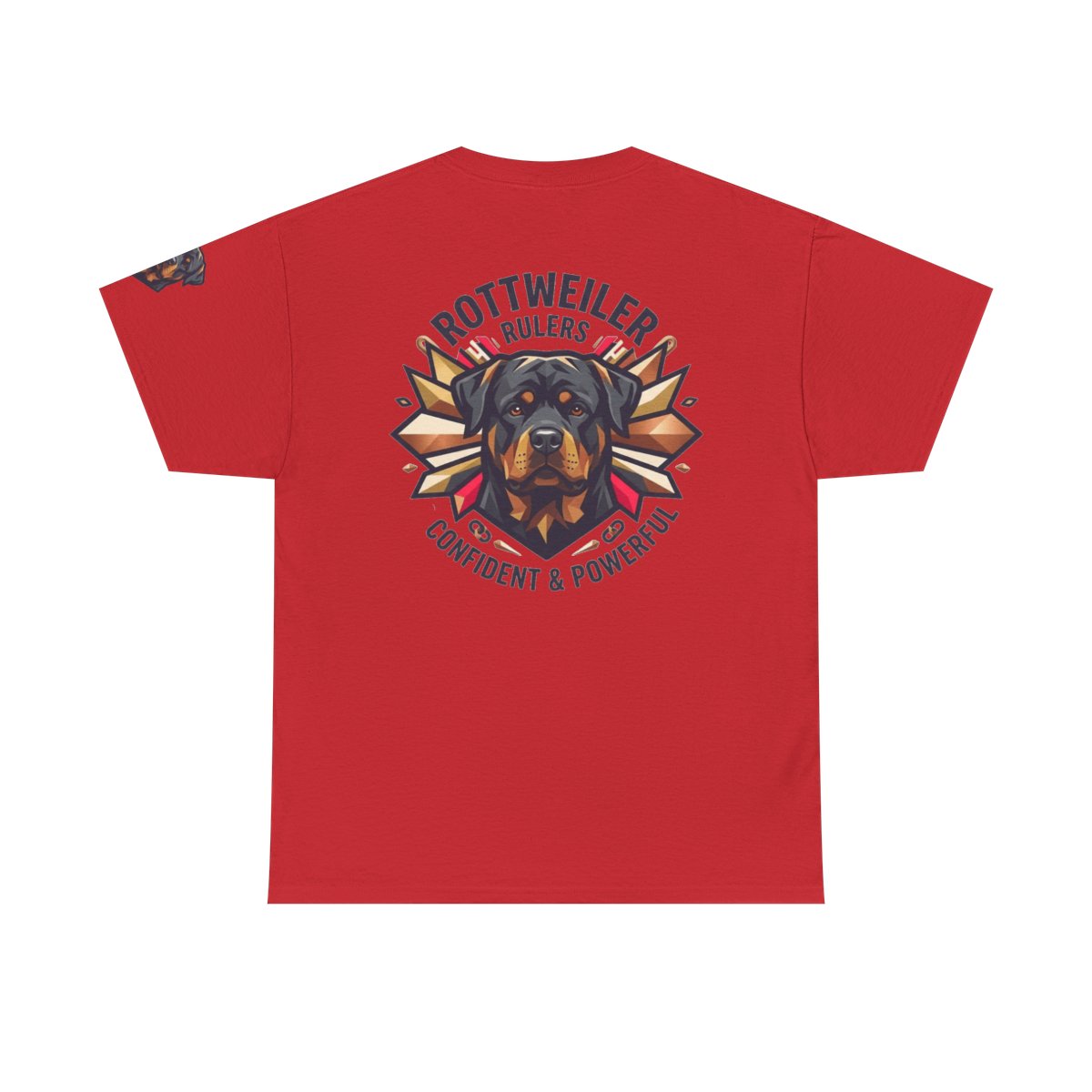 Color: Red | Rottweiler Rulers Confident Powerful Premium Graphic Tee