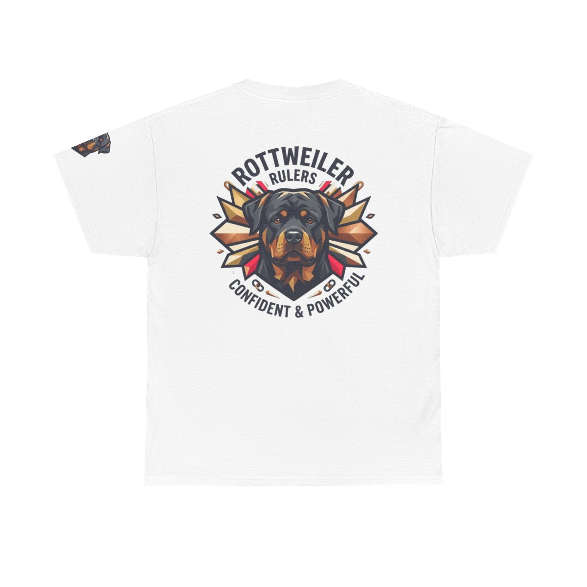 Color: White | Rottweiler Rulers Confident Powerful Premium Graphic Tee