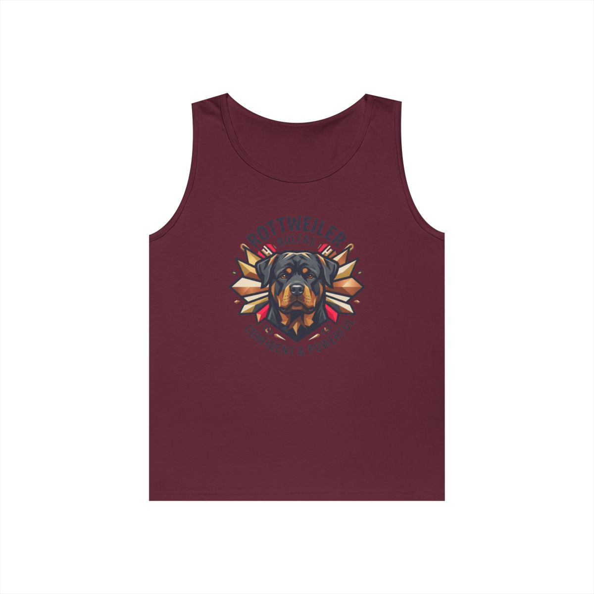 Color: Maroon | Rottweiler Rulers Confident Powerful Tank Top