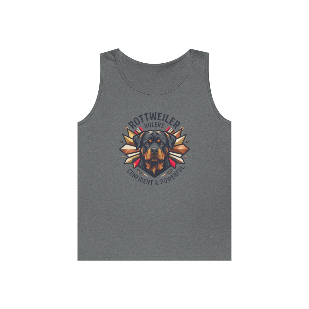 Color: Graphite Heather | Rottweiler Rulers Confident Powerful Tank Top