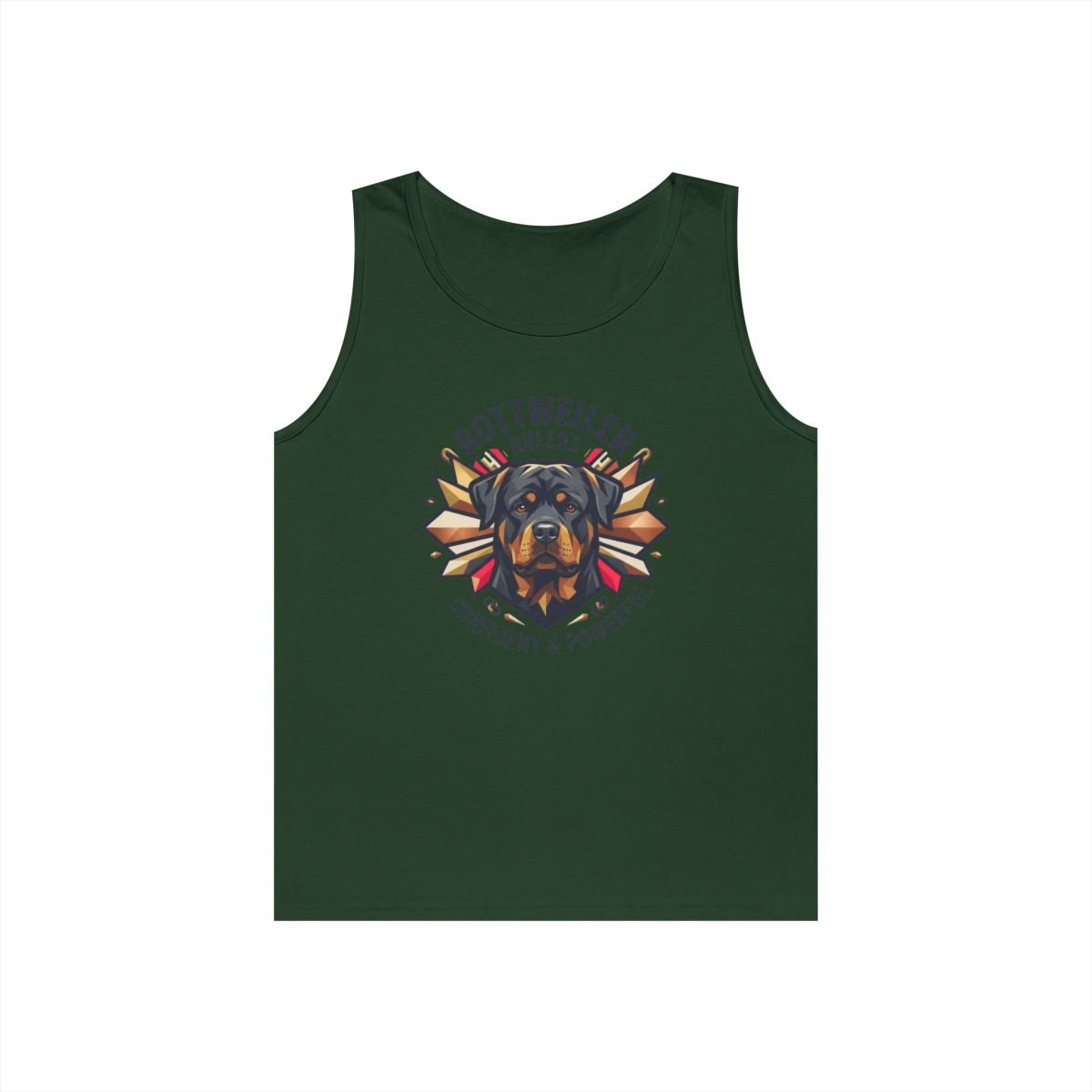 Color: Forest Green | Rottweiler Rulers Confident Powerful Tank Top