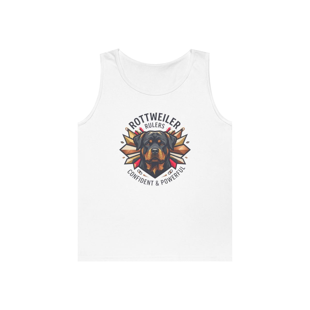 Color: White | Rottweiler Rulers Confident Powerful Tank Top