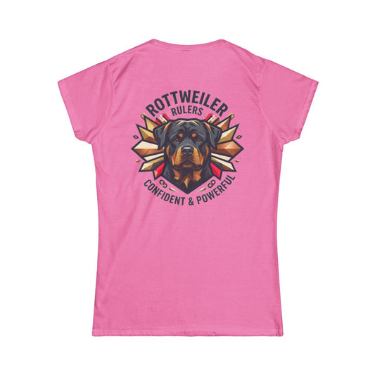 Color: Azalea | Rottweiler Rulers Confident Powerful Women's Tee
