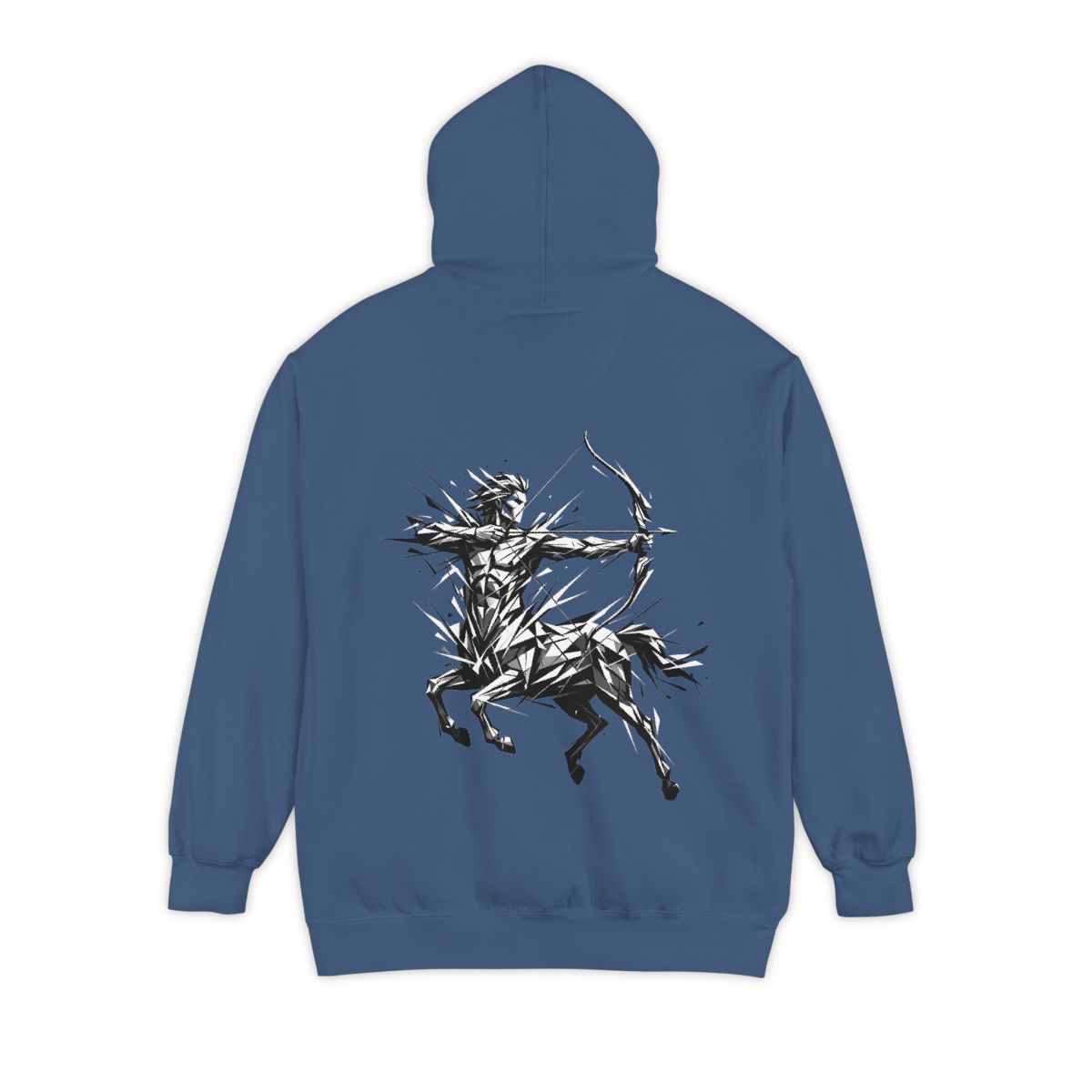 Color: True Navy | Sagittarius The Archer Centaur Garment-Dyed Hoodie