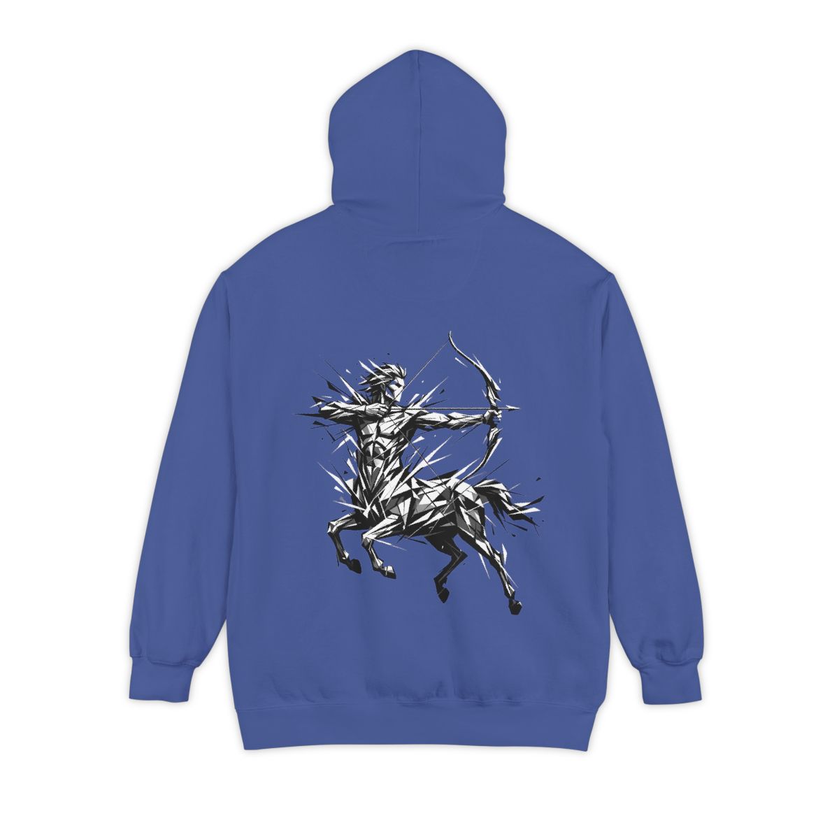 Color: Flo Blue | Sagittarius The Archer Centaur Garment-Dyed Hoodie