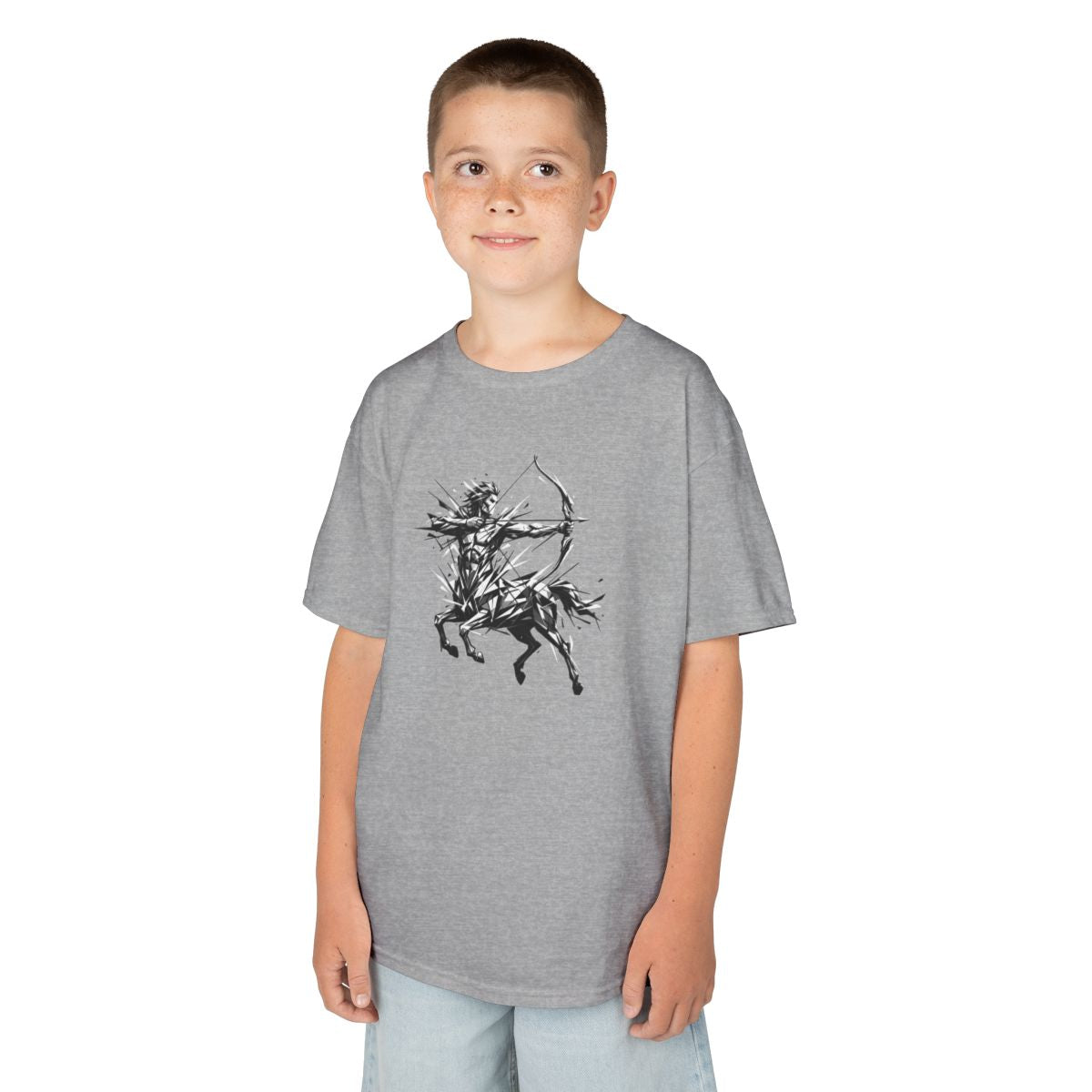 Color: Sport Grey | Sagittarius The Archer Centaur Kids Tee