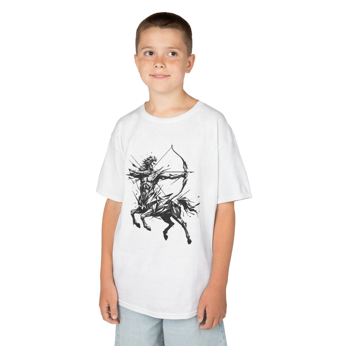 Color: White | Sagittarius The Archer Centaur Kids Tee