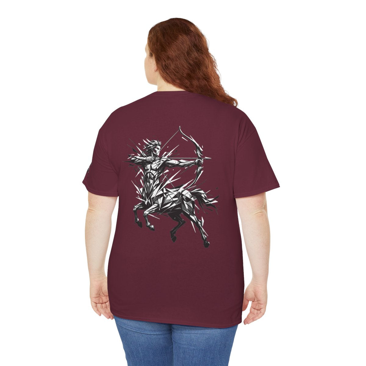 Color: Maroon | Sagittarius The Archer Centaur Premium Graphic Tee