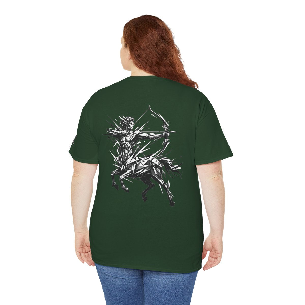 Color: Forest Green | Sagittarius The Archer Centaur Premium Graphic Tee