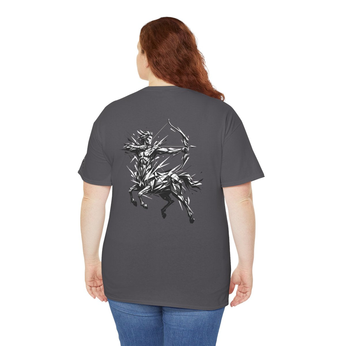 Color: Charcoal | Sagittarius The Archer Centaur Premium Graphic Tee
