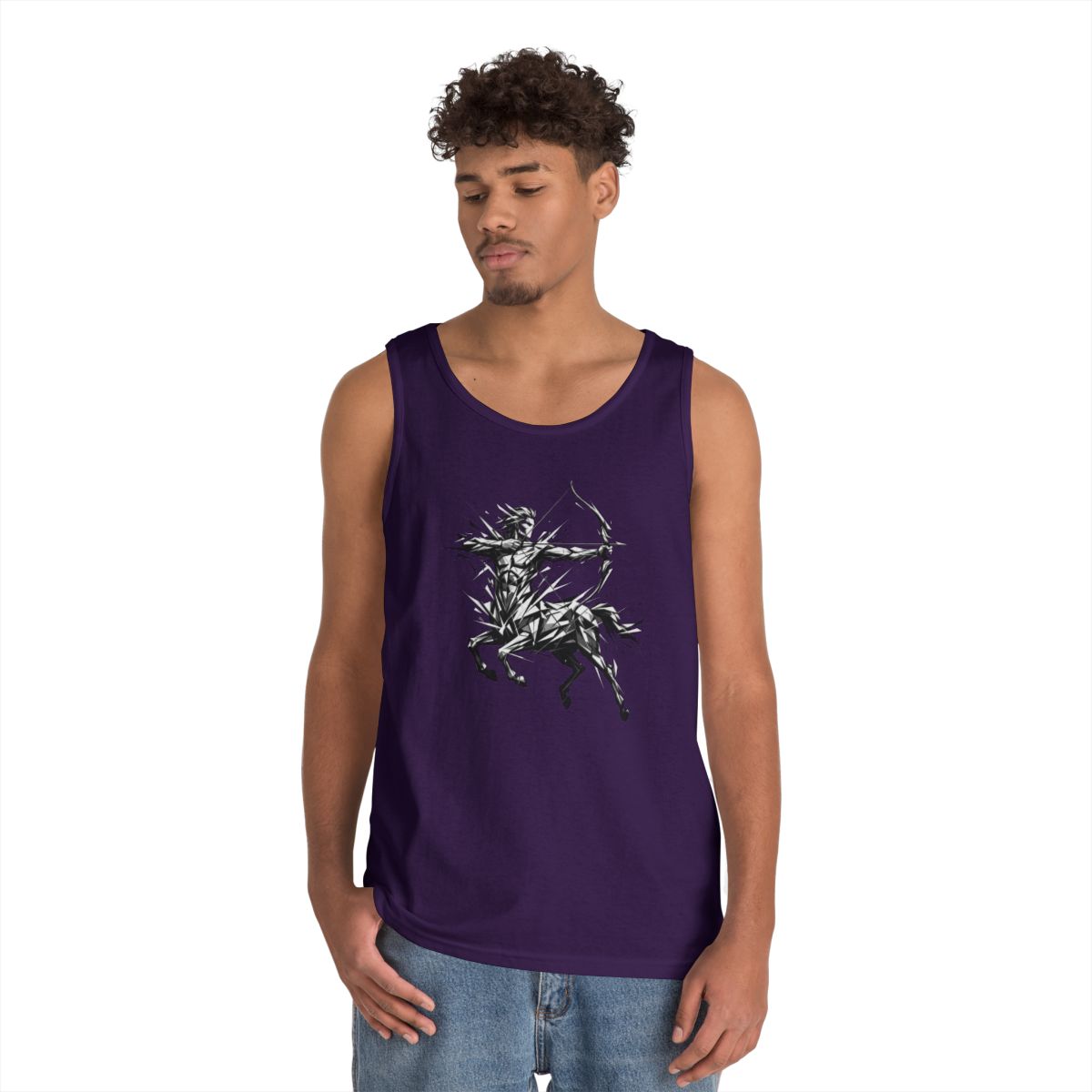 Color: Purple | Sagittarius The Archer Centaur Tank Top