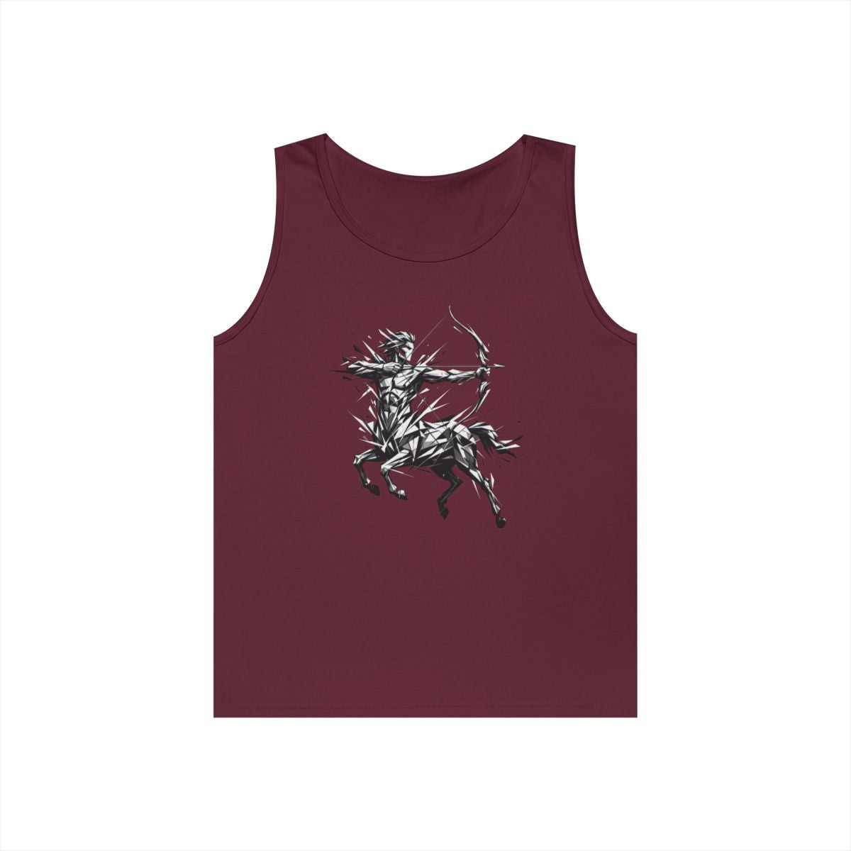 Color: Maroon | Sagittarius The Archer Centaur Tank Top